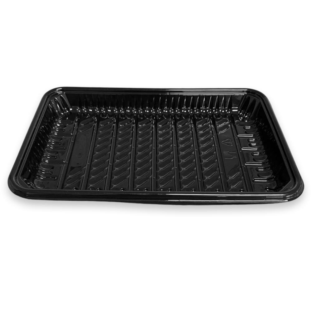 Xing Da Plastics | Malaysia Plastic Supplier & Manufacturer | Specialised in upcycling polyethylene terephthalate (PET) | Disposable Plastic Tray | Disposable Plastic Container | Pioneers in polymer engineering | Professional Handling | Xing Da Malaysia - Black Plastic Tray 3